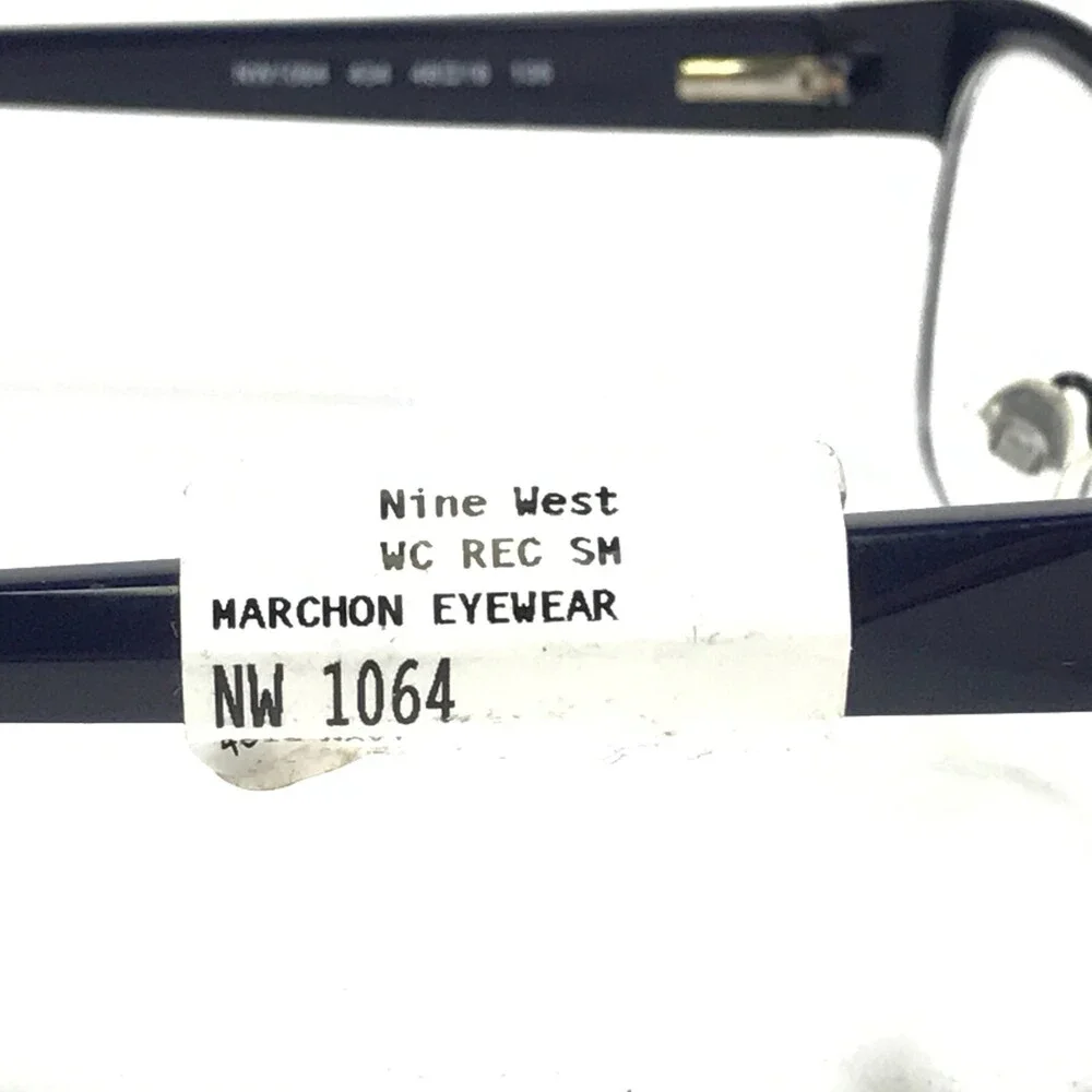 Nine West Eyeglasses Frames NW1064 434 Blue Square Cat Eye Full Rim 48-18-135